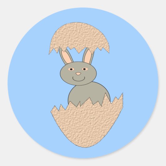 Bunny Hatching von Egg Weird Stickers (Vorderseite)