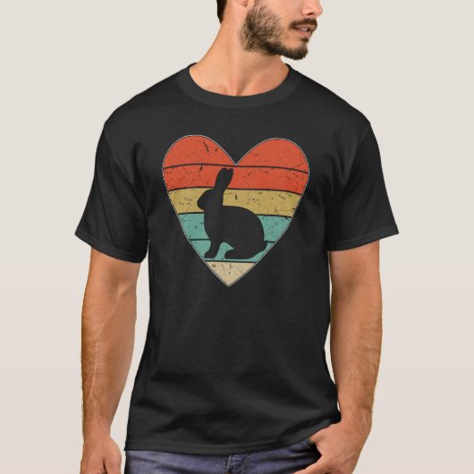 Bunny Heart Rabbit Year 2023 Easter Egg Love Rabbi T-Shirt (Vorderseite)