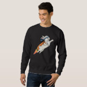 Bunny Hero Japanese Ninja Niedlich Rabbit Sweatshirt (Vorne ganz)