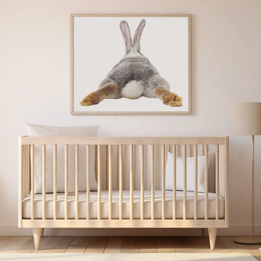 Bunny Hintern Rabbit Bubble Kinderzimmer Child Poster