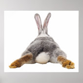 Bunny Hintern Rabbit Bubble Kinderzimmer Child Poster (Vorne)