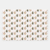 Bunny Holiday Wrapping Paper Flat Sheet Set 3 Geschenkpapier Set (Vorderseite 3)