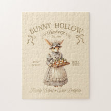 Bunny Hollow Bakery Vintage Easter Rabbit Baker