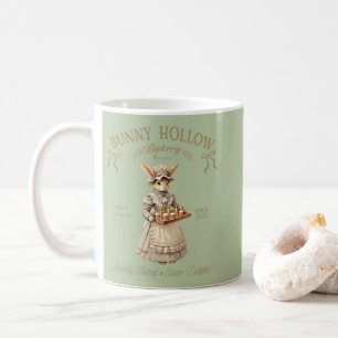 Bunny Hollow Bakery Vintage Osterhase Bäcker Kaffeetasse