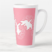 Bunny Hop Fun Latte Tasse (Rechts)