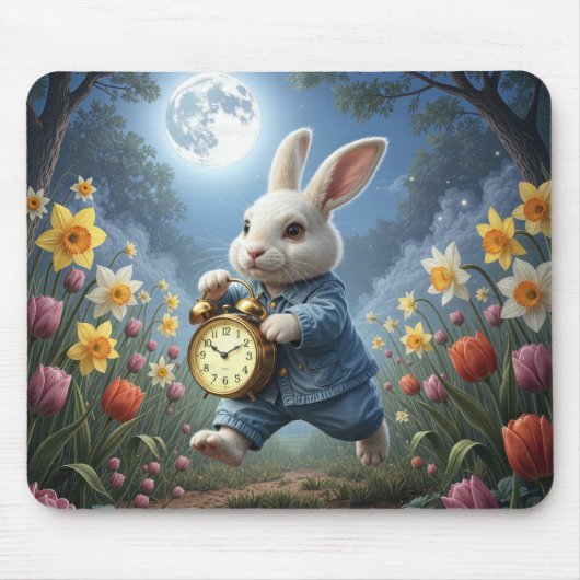 Bunny Hopping With an Alarm Clock Mousepad (Vorne)