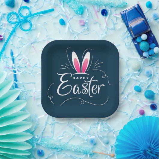 Bunny Hops & Osterfreude Pappteller (Party)