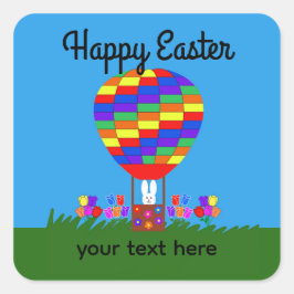 Bunny Hot Air Ballon #3-2 Stickers