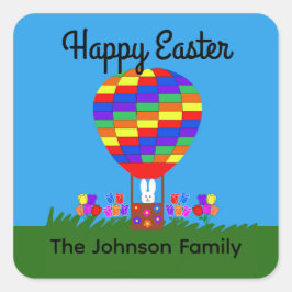 Bunny Hot Air Ballon #3 Stickers