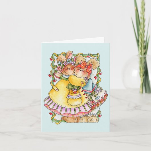 Bunny Hug - Valentine Card Feiertagskarte (Vorderseite)