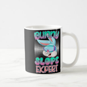 Bunny-Hügel-Expertenskifahrerinnen Skifahren Fraue Kaffeetasse