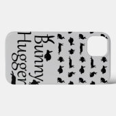 Bunny Hugger iPad Case (Light Gray) (Rückseite (Horizontal))