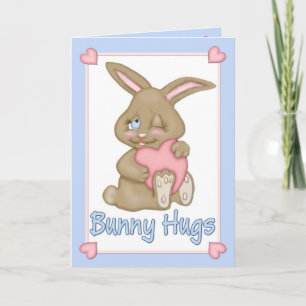 Bunny Hugs Valentine Feiertagskarte