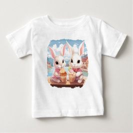 Bunny ice cream baby t-shirt