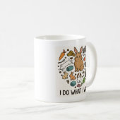 Bunny "Ich mache, was ich will" Tragetasche –Lusti Kaffeetasse (VorderseiteRechts)