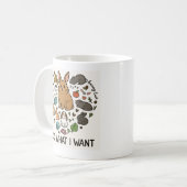 Bunny "Ich mache, was ich will" Tragetasche –Lusti Kaffeetasse (Vorderseite Links)
