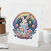 Bunny in Basket! Sockelschild (In Situ)