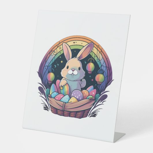 Bunny in Basket! Sockelschild (Vorderseite)