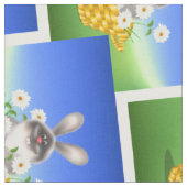 Bunny in Basket Stoff (Nahaufnahme)