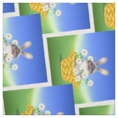 Bunny in Basket Stoff (Muster)