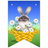 Bunny in Basket Wimpelkette (Zweite Fahne)