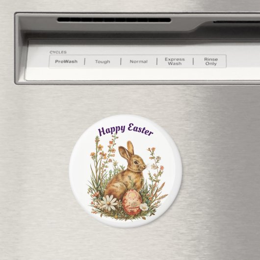 Bunny in Blume Magnet (In Situ (Geschirrspüler))