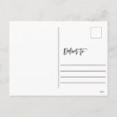 Bunny in Blumenkraut Ostern Gruß Feiertagspostkarte (Rückseite)