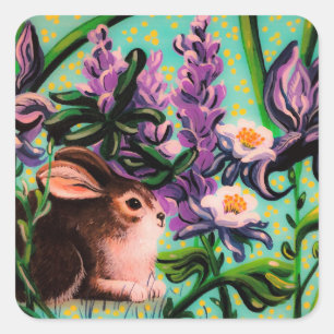 Bunny in Iris Sticker