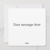 Bunny in Ostereier mit Blume Feiertagskarte (Rückseite)