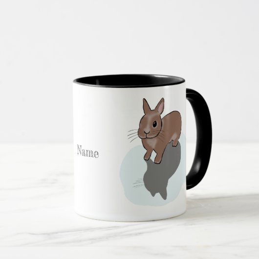 Bunny in puddle  tasse (VorderseiteRechts)
