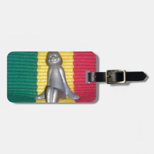 Bunny in Rasta Colors: Eine Touch Groovy Art Print Gepäckanhänger