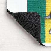 Bunny in Rasta Colors: Eine Touch von Groovy Mousepad (Ecke)