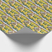 Bunny in Spring Daffodien Geschenkpapier (Ecke)
