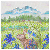 Bunny Iris Fields Stoff (Nahaufnahme)