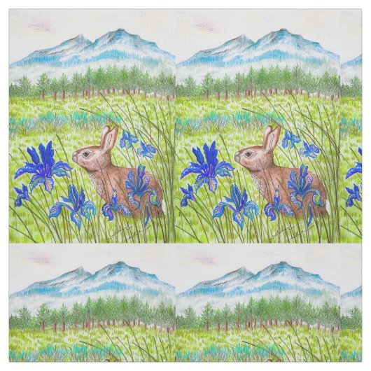 Bunny Iris Fields Stoff (Muster)