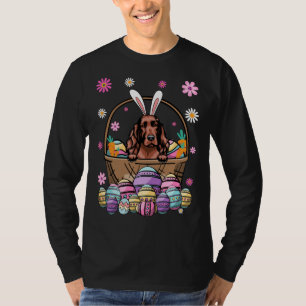 Bunny Irish Setter Hund Happy Ostertag Lover Egg T-Shirt