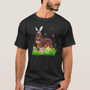 Bunny Irish Setter mit Eierkörbe Osterjagd T-Shirt