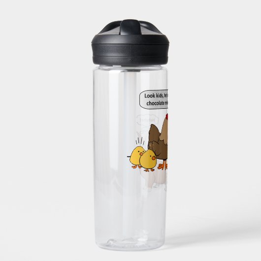 Bunny kacke Schokolade lustig CamelBak Eddy Trinkflasche (Vorderseite)