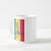 Bunny - Kaninchen in Rasta Colors: Eine Touch Groo Kaffeetasse (Vorderseite Links)