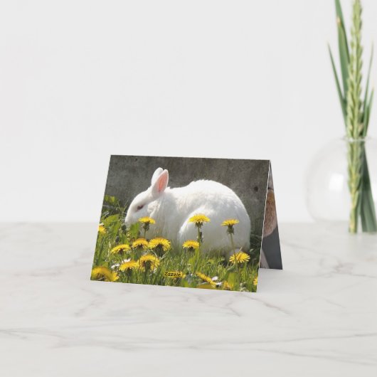 Bunny Karte (Rückseite)