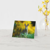 Bunny Karte (Gelbe Blume)