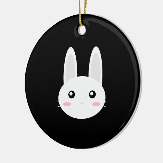 Bunny Keramik Ornament (Links)