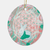 Bunny Keramik Ornament (Links)