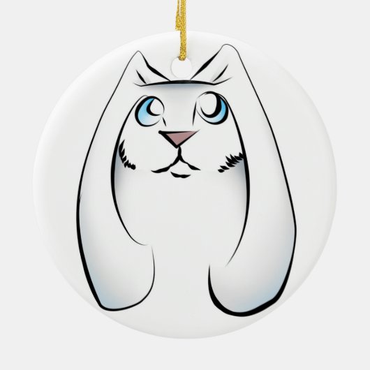 Bunny Keramik Ornament (Hinten)