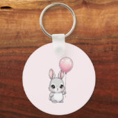 Bunny key Chain, Any Name, Girl, Boy Kid Schlüsselanhänger (Rückseite)