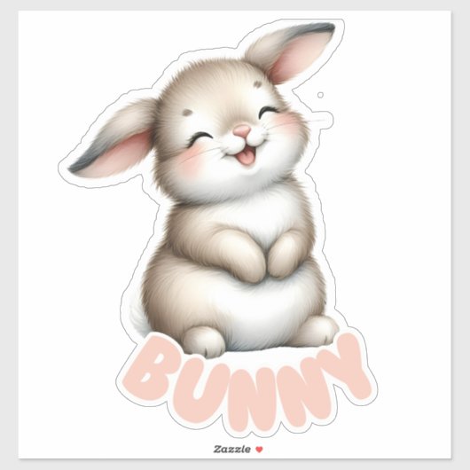 BUNNY - KINDERZIMMER STICKER (Blatt)