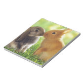 Bunny Kiss Notizblock (Rotiert)