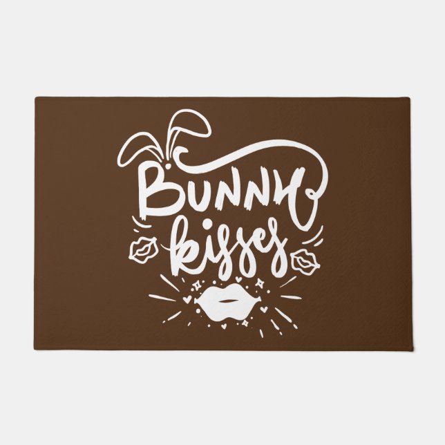Bunny Kisses Doormat Fußmatte (Vorderseite)
