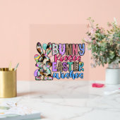 Bunny Kisses Easter Wishes Acrylschild (Hochzeit)