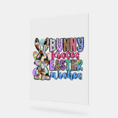 Bunny Kisses Easter Wishes Acrylschild (Winkel)